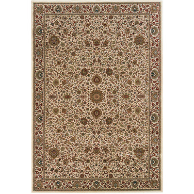 Ariana 172W3 Ivory/Green Area Rug, ivory green traditional oriental area rug with fresh collector-style pattern and refined detail.