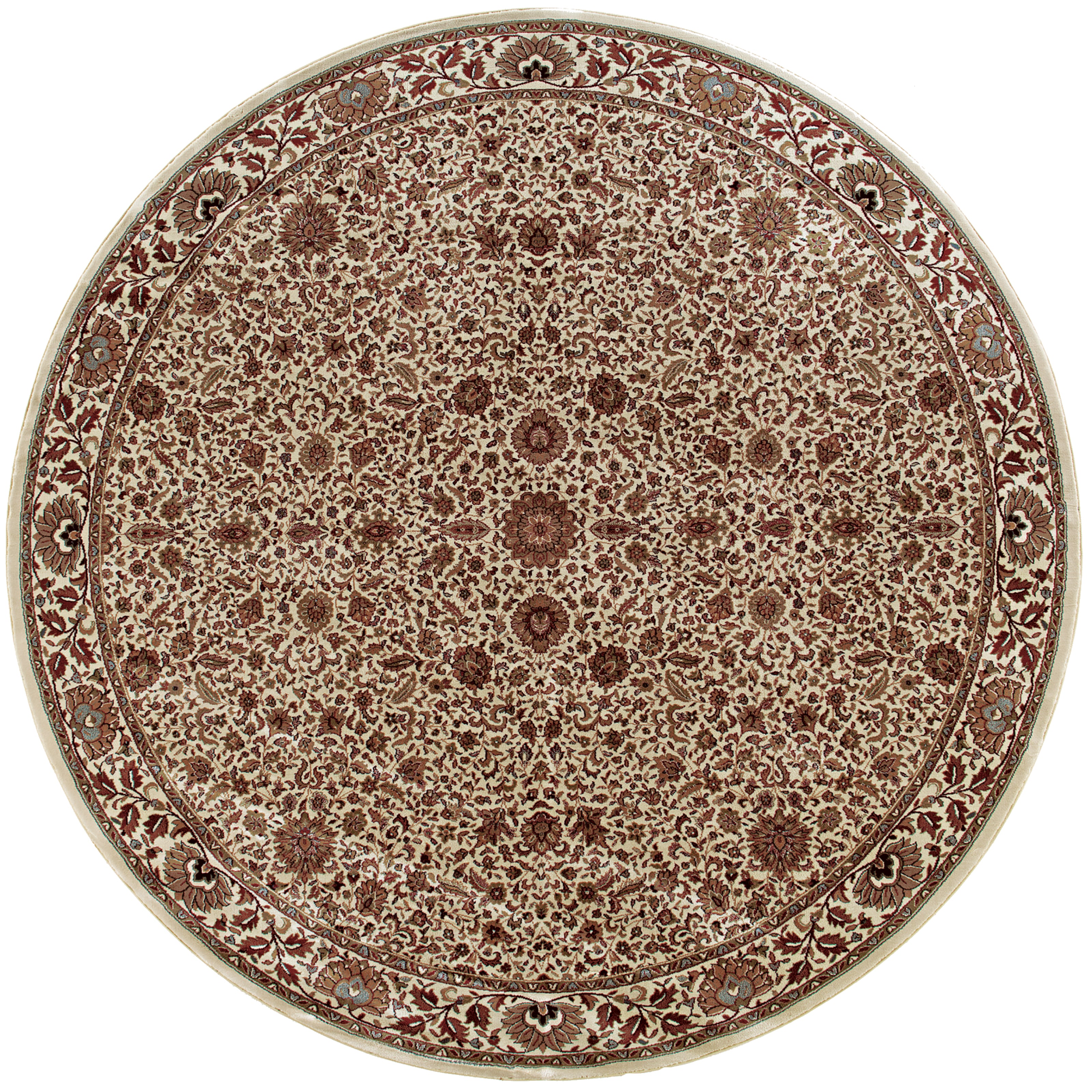Ariana 172W3 Ivory/Green Area Rug, ivory green traditional oriental area rug with fresh collector-style pattern and refined detail.