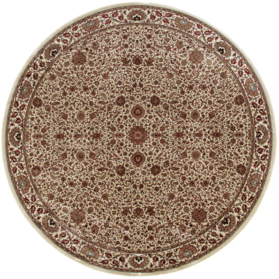 Ariana 172W3 Ivory/Green Area Rug, ivory green traditional oriental area rug with fresh collector-style pattern and refined detail.