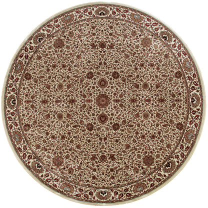 Ariana 172W3 Ivory/Green Area Rug, ivory green traditional oriental area rug with fresh collector-style pattern and refined detail.