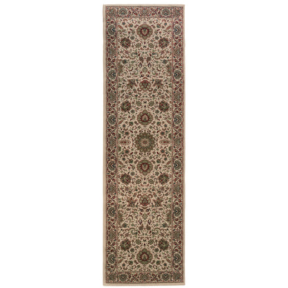 Ariana 172W3 Ivory/Green Area Rug, ivory green traditional oriental area rug with fresh collector-style pattern and refined detail.