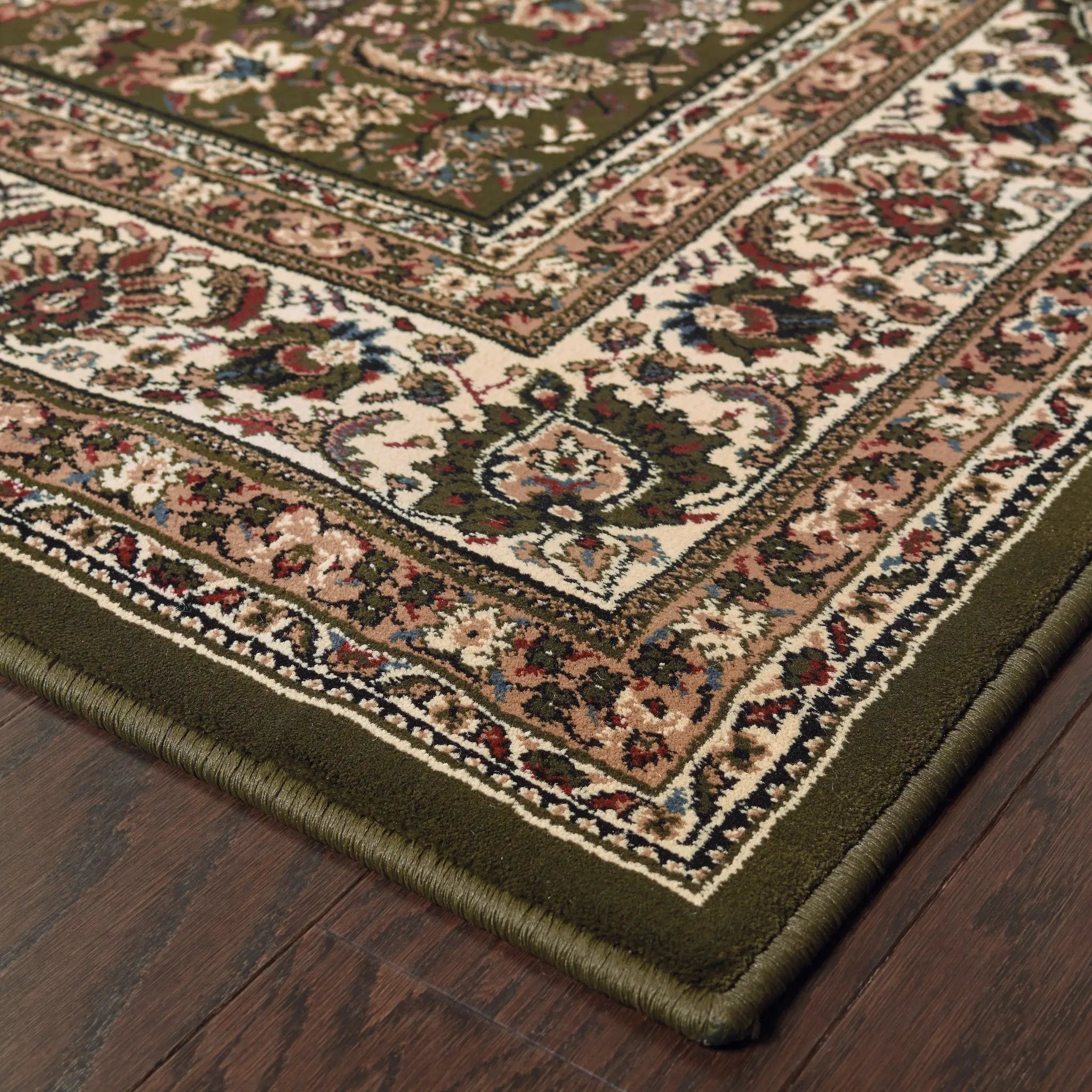 Ariana 213G8 Green/ Ivory Area Rug by Oriental Weavers