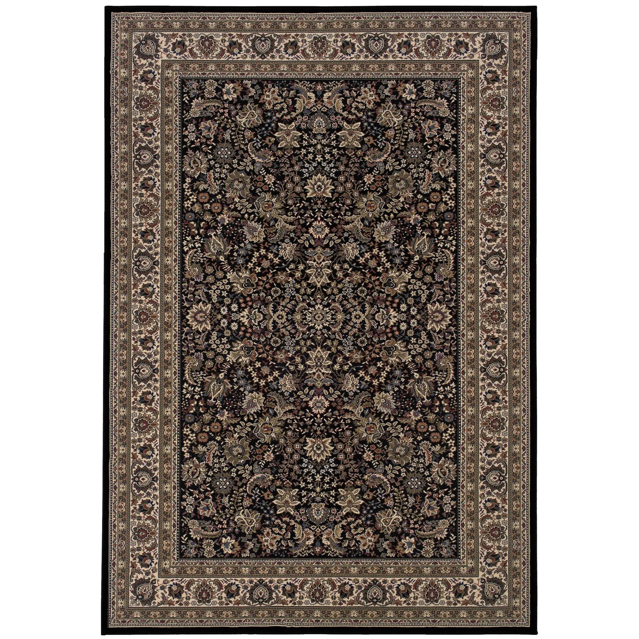 Ariana 213K8 Black/ Ivory Area Rug by Oriental Weavers