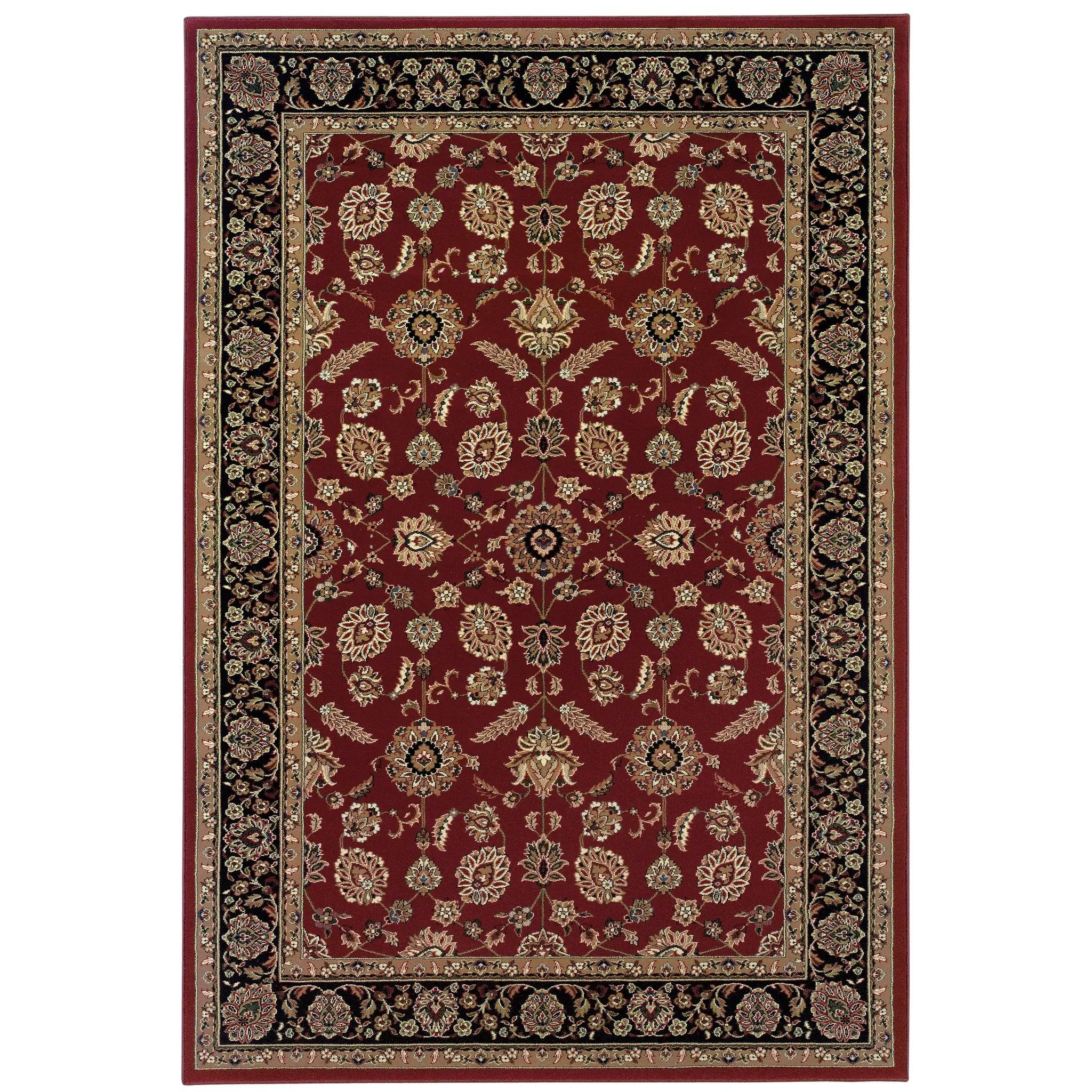 Ariana 271C3 Red/ Black Area Rug by Oriental Weavers