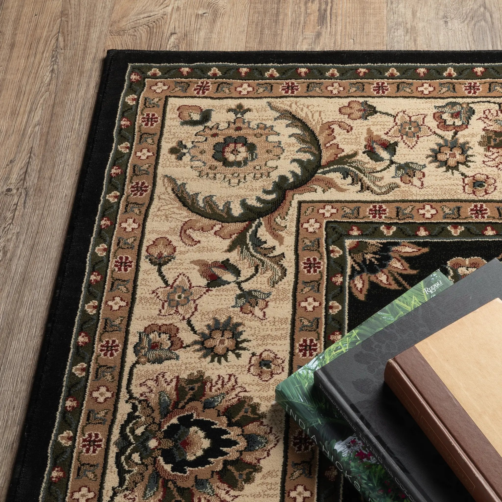 Ariana 311K3 Black/ Ivory Area Rug by Oriental Weavers