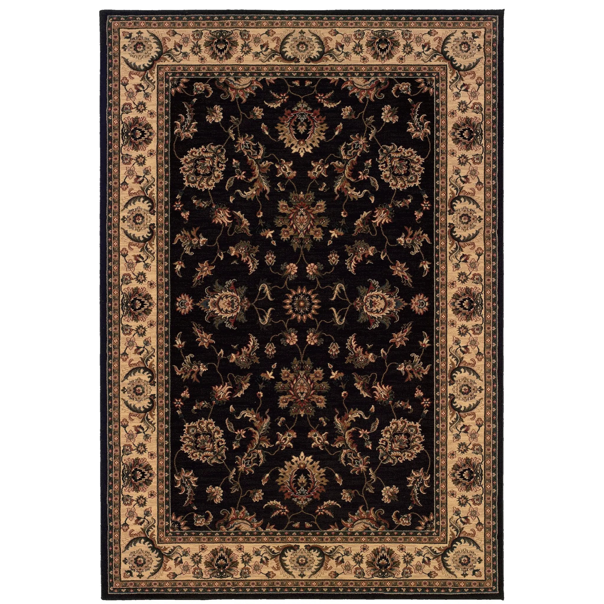 Ariana 311K3 Black/ Ivory Area Rug by Oriental Weavers