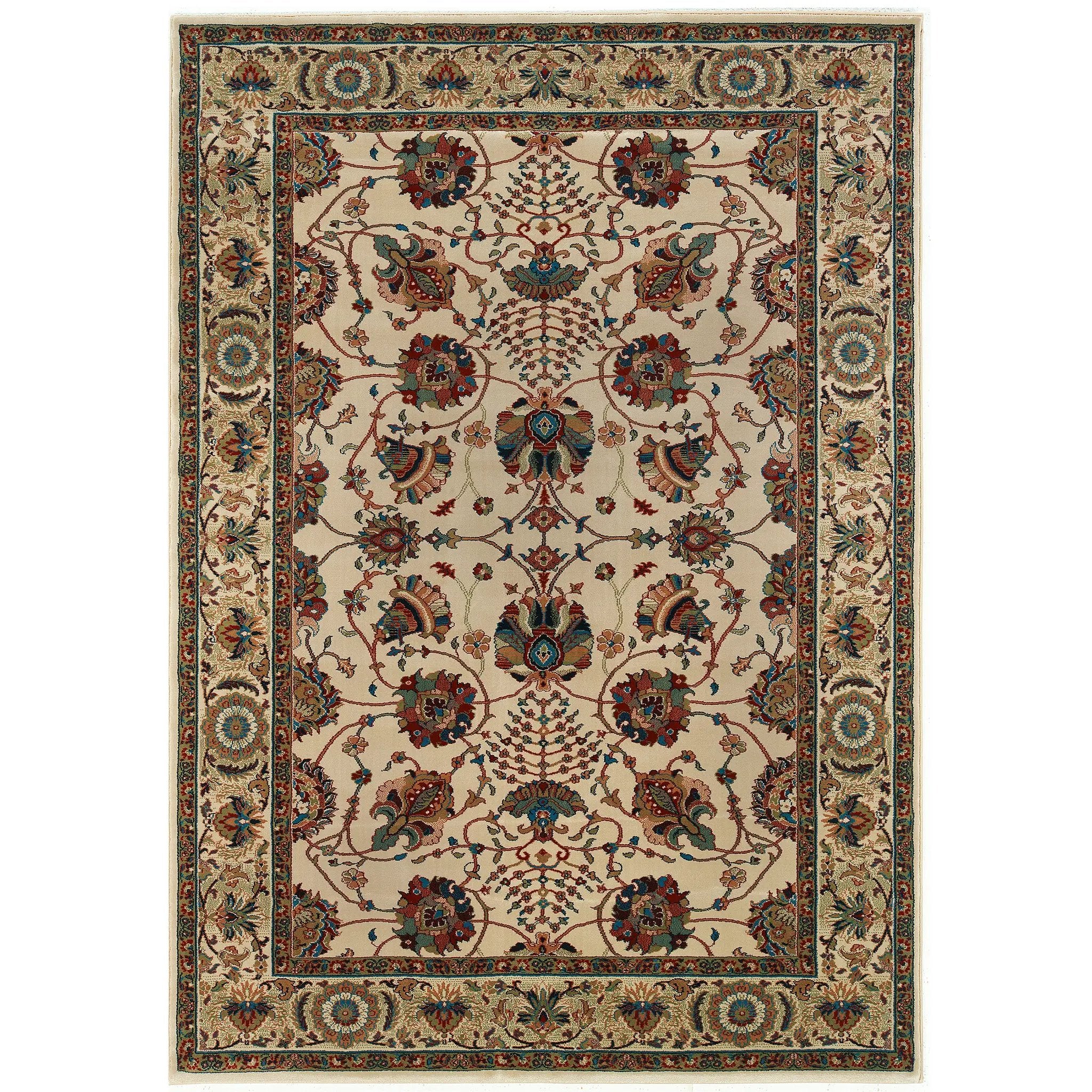 Ariana 431O3 Ivory/ Red Area Rug by Oriental Weavers