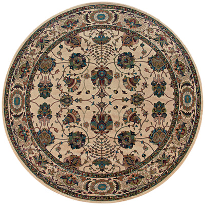 Ariana 431O3 Ivory/Red Area Rug, ivory red traditional oriental area rug with polished Old-World pattern styling and crisp detail.