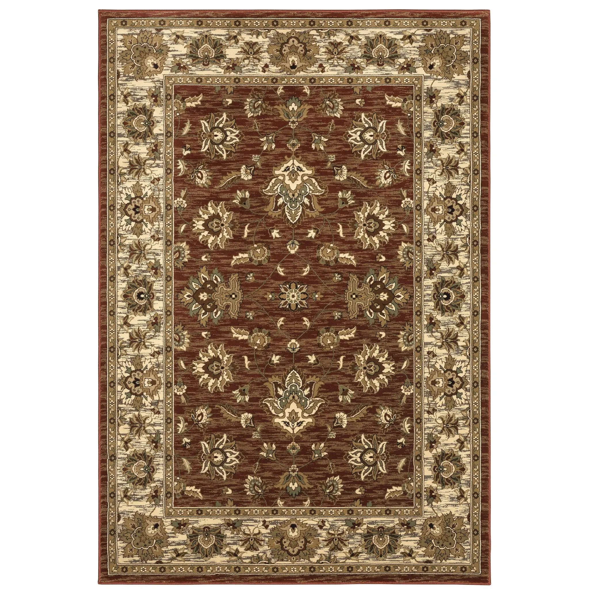 Ariana 623V3 Red/ Ivory Area Rug by Oriental Weavers