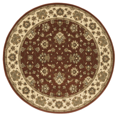 Ariana 623V3 Red/Ivory Area Rug, red ivory traditional oriental area rug with timeless Old-World styling and detailed design.