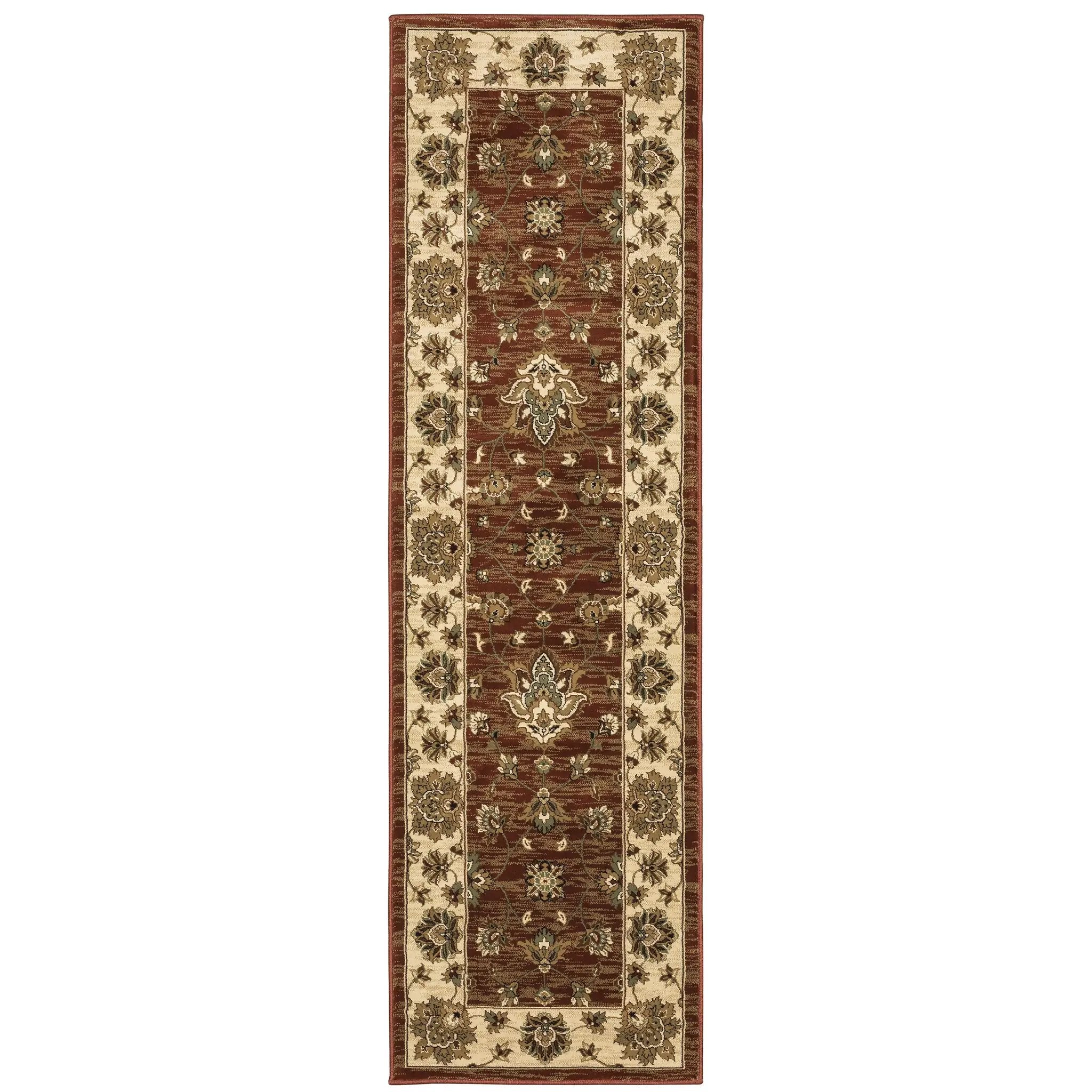 Ariana 623V3 Red/ Ivory Area Rug by Oriental Weavers