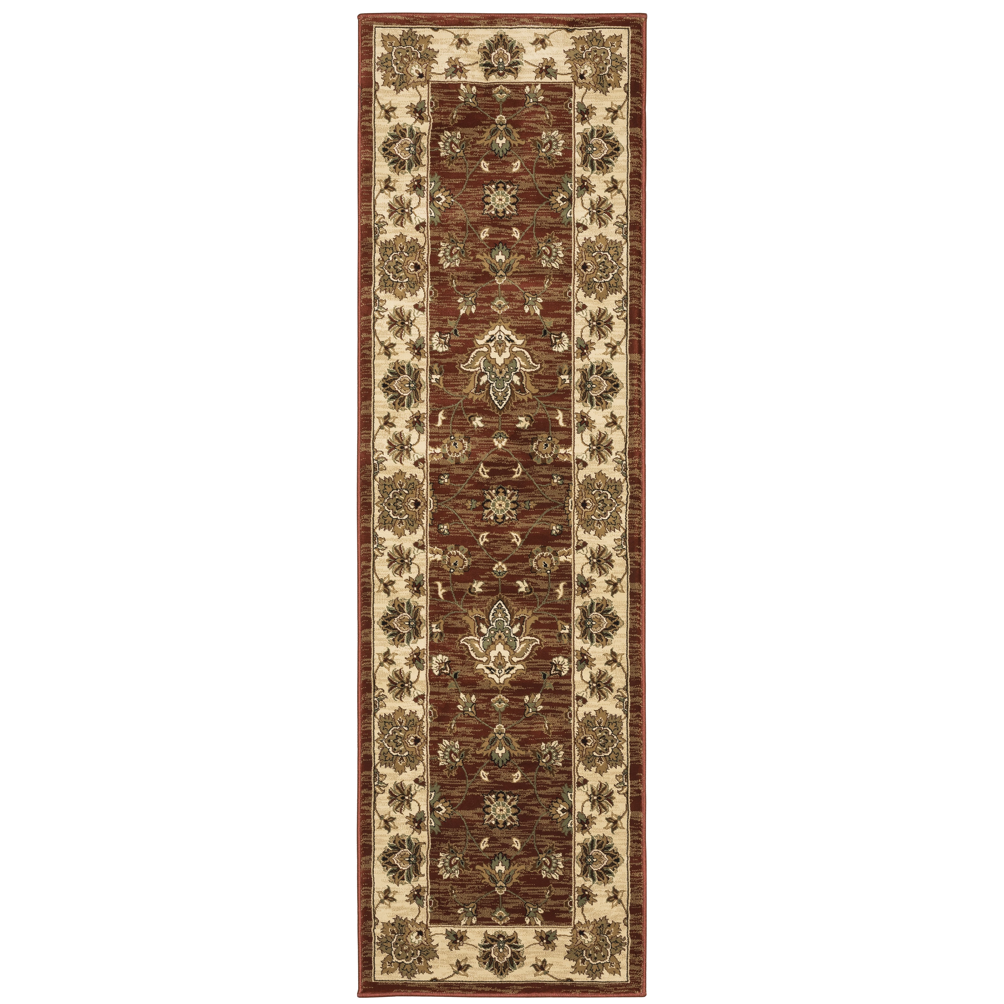 Ariana 623V3 Red/Ivory Area Rug, red ivory traditional oriental area rug with timeless Old-World styling and detailed design.