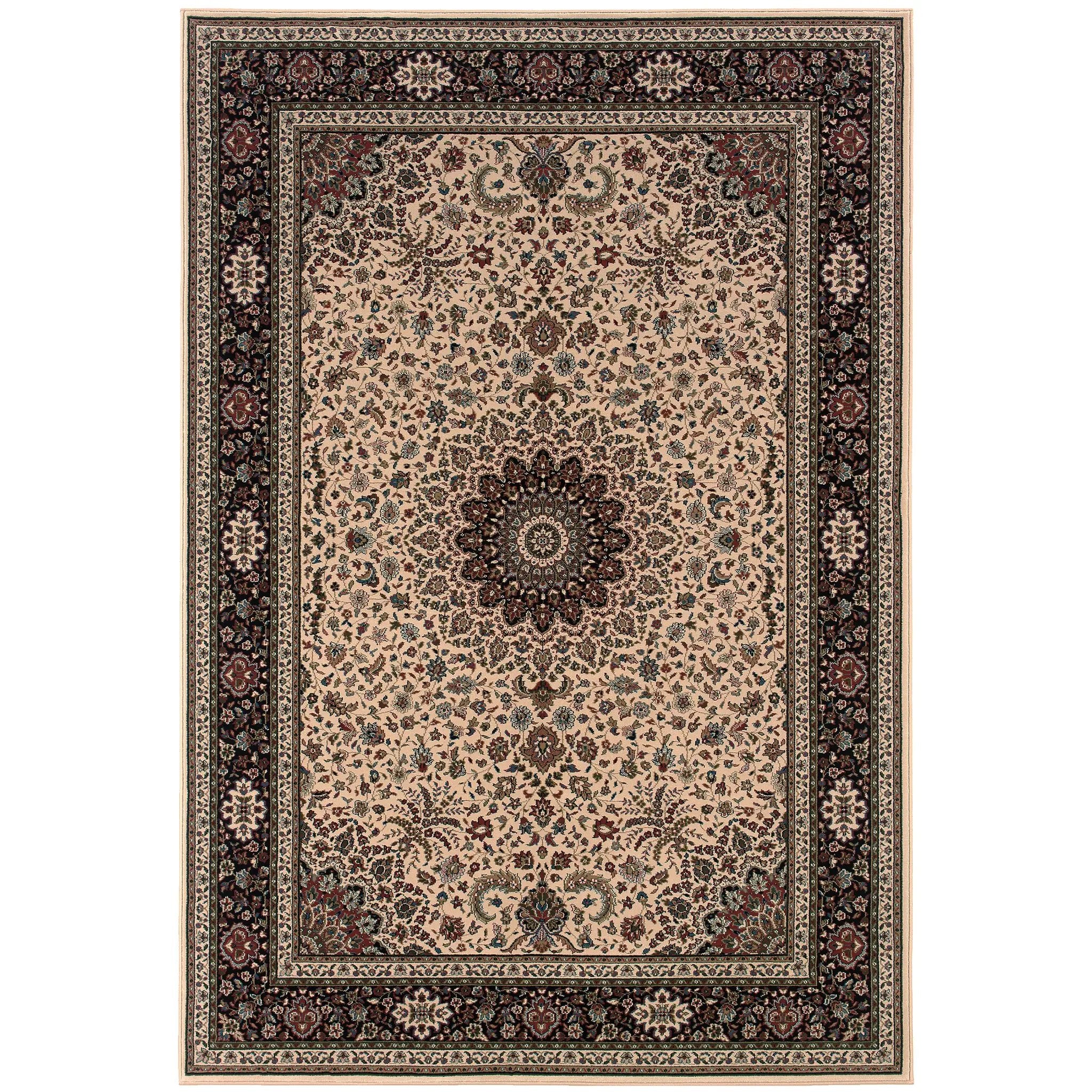 Ariana 095I8 Ivory/ Black Area Rug by Oriental Weavers