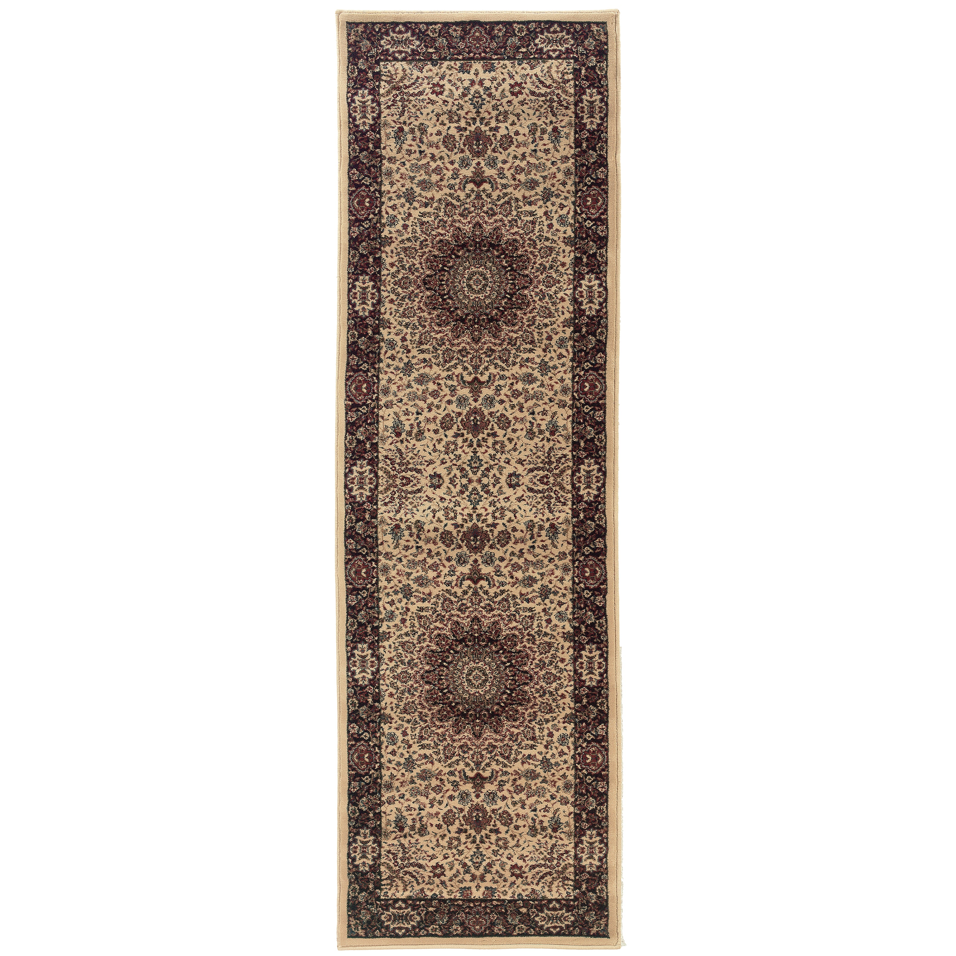 Ariana 095I8 Ivory/Black Area Rug, ivory black traditional oriental area rug with striking contrast and detailed collector-style pattern.