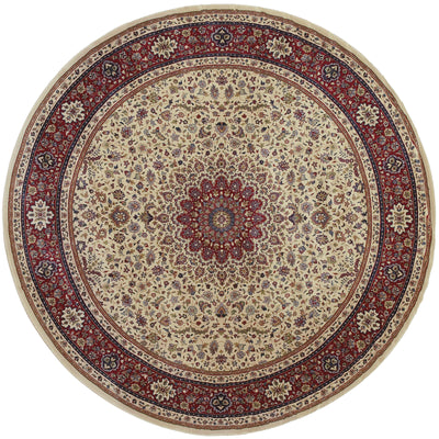 Ariana 095J3 Ivory/Red Area Rug, ivory red traditional oriental area rug with Old-World pattern styling and crisp detailed design.