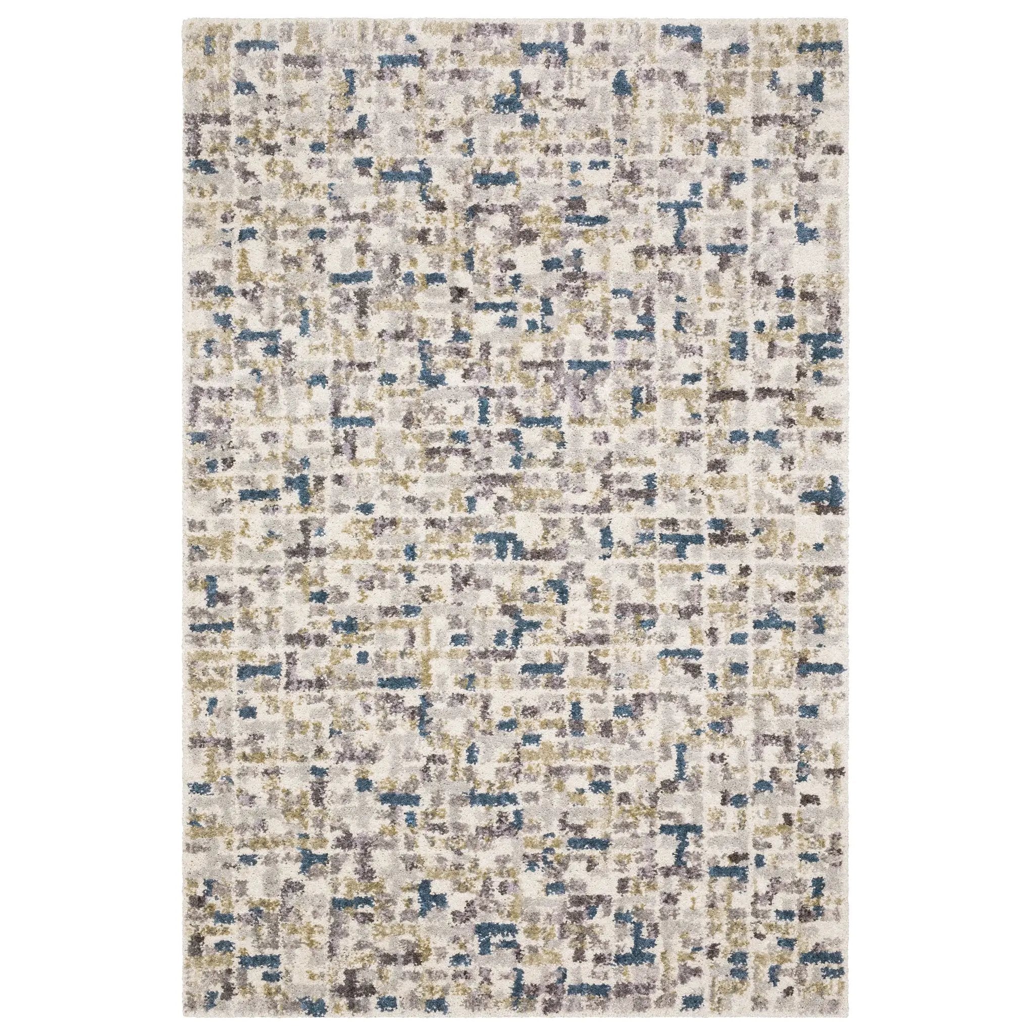 Aspen 3514A Ivory/ Blue Area Rug by Oriental Weavers