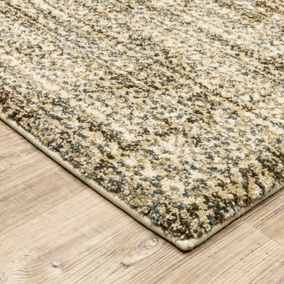 Oriental Weavers Astor 1449M plush modern rug featuring abstract pattern in beige/ brown tones