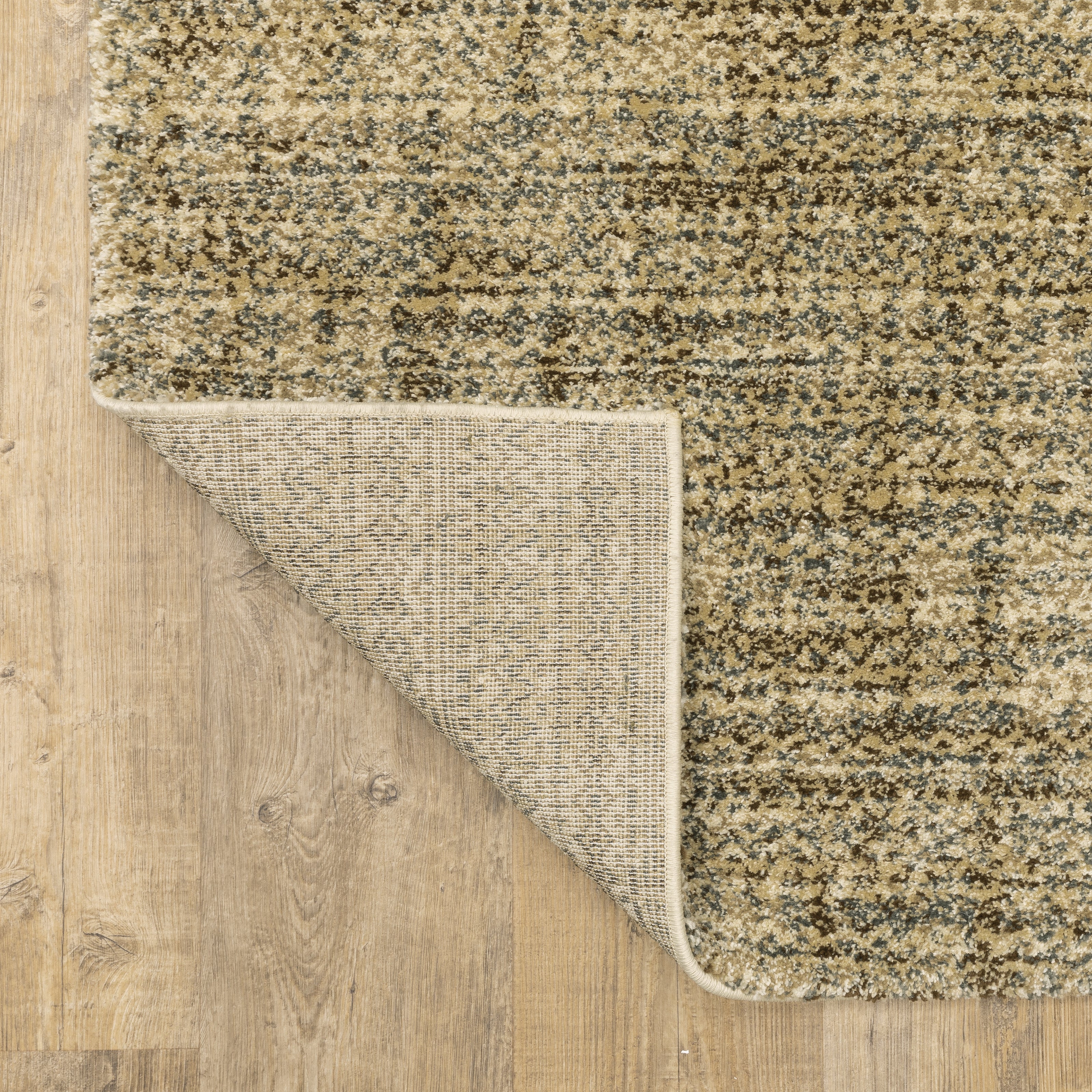 Oriental Weavers Astor 1449M plush modern rug featuring abstract pattern in beige/ brown tones