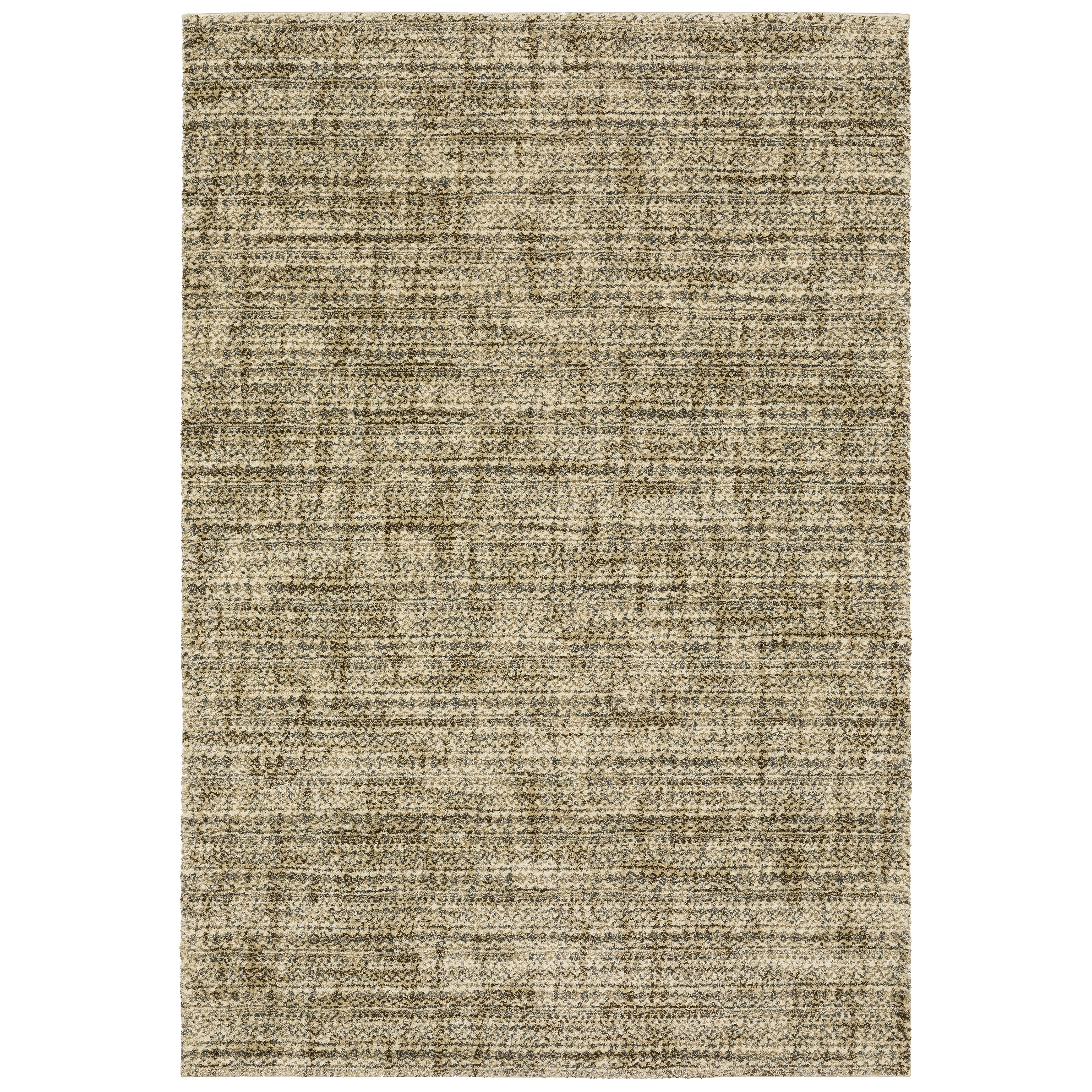 Oriental Weavers Astor 1449M plush modern rug featuring abstract pattern in beige/ brown tones