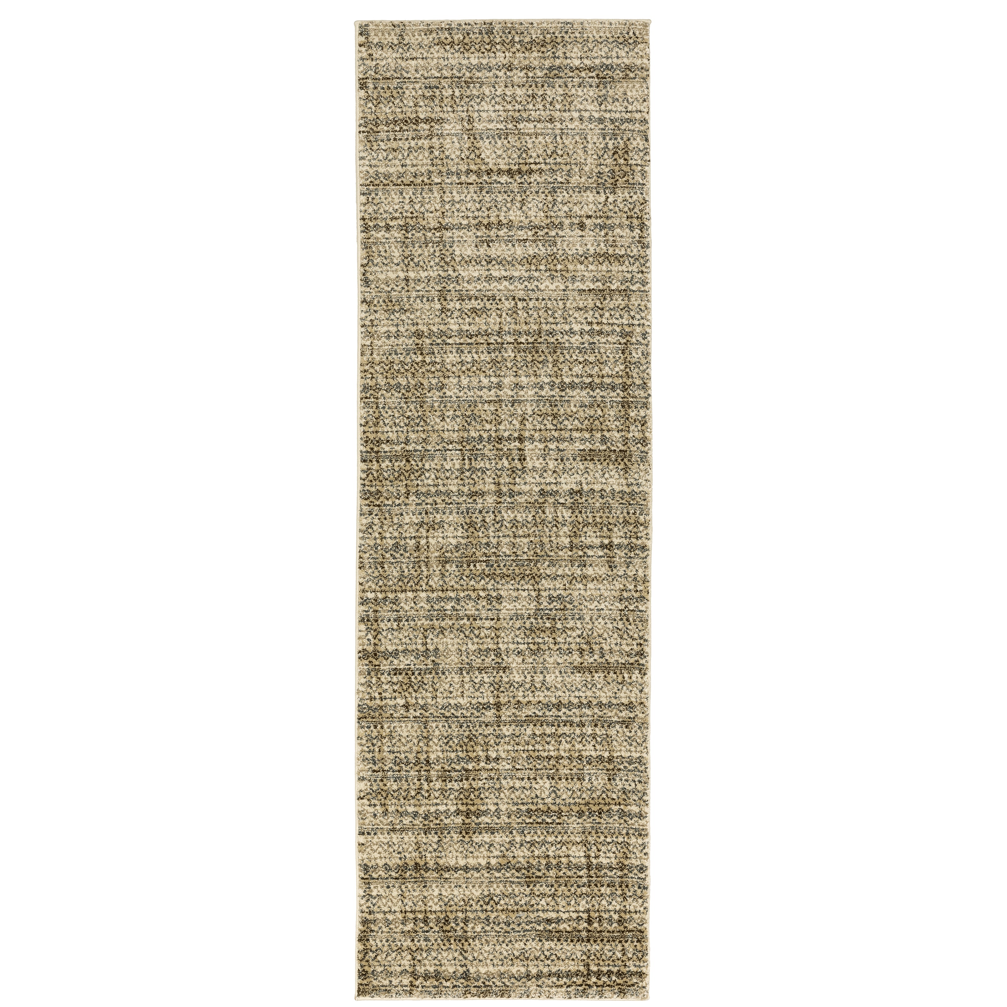 Oriental Weavers Astor 1449M plush modern rug featuring abstract pattern in beige/ brown tones