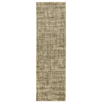 Oriental Weavers Astor 1449M plush modern rug featuring abstract pattern in beige/ brown tones