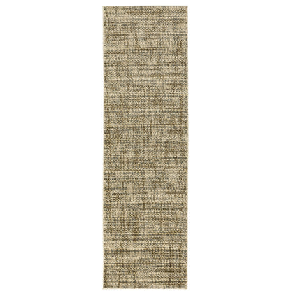 Oriental Weavers Astor 1449M plush modern rug featuring abstract pattern in beige/ brown tones