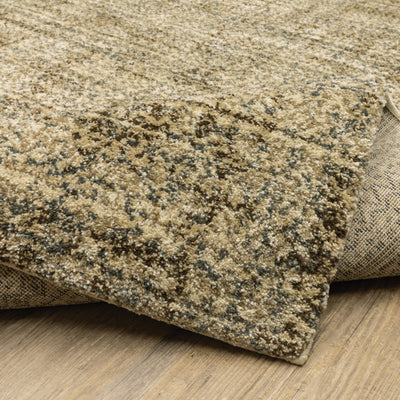 Oriental Weavers Astor 1449M plush modern rug featuring abstract pattern in beige/ brown tones