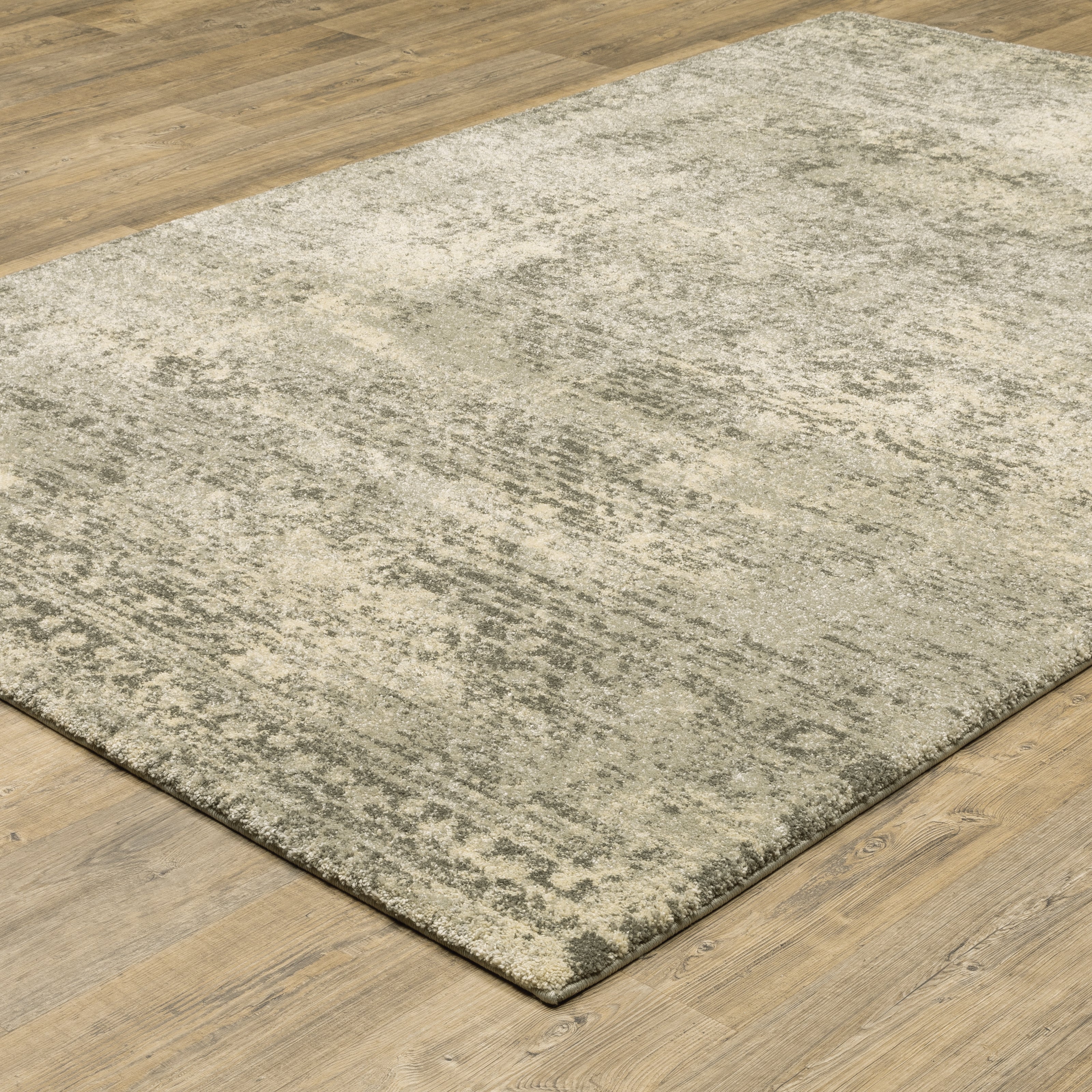 Oriental Weavers Astor 1806Q plush modern rug featuring abstract pattern in beige/ grey tones