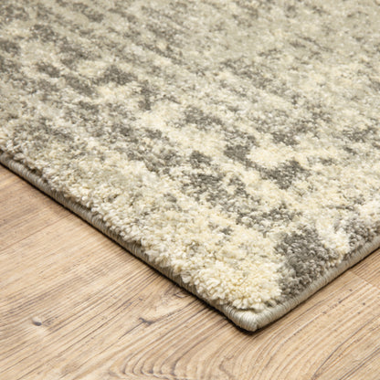 Oriental Weavers Astor 1806Q plush modern rug featuring abstract pattern in beige/ grey tones