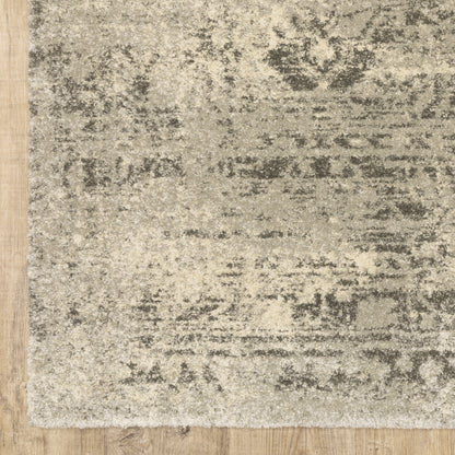 Oriental Weavers Astor 1806Q plush modern rug featuring abstract pattern in beige/ grey tones