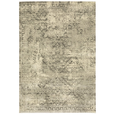 Oriental Weavers Astor 1806Q plush modern rug featuring abstract pattern in beige/ grey tones