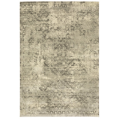 Oriental Weavers Astor 1806Q plush modern rug featuring abstract pattern in beige/ grey tones