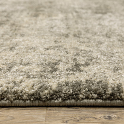 Oriental Weavers Astor 1806Q plush modern rug featuring abstract pattern in beige/ grey tones