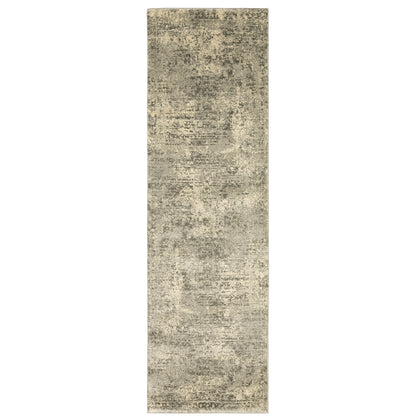Oriental Weavers Astor 1806Q plush modern rug featuring abstract pattern in beige/ grey tones