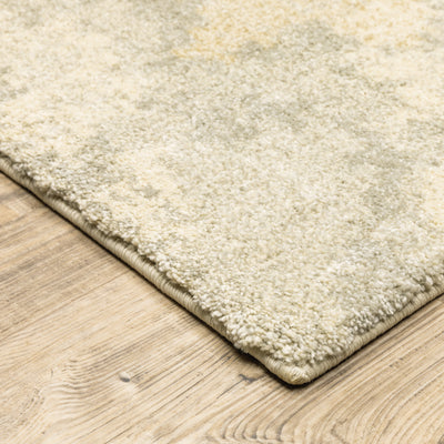 Oriental Weavers Astor 2268J plush modern rug featuring abstract pattern in beige/ grey tones