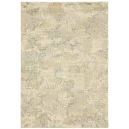 Oriental Weavers Astor 2268J plush modern rug featuring abstract pattern in beige/ grey tones