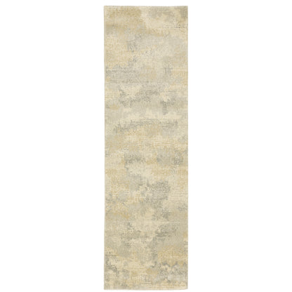 Oriental Weavers Astor 2268J plush modern rug featuring abstract pattern in beige/ grey tones