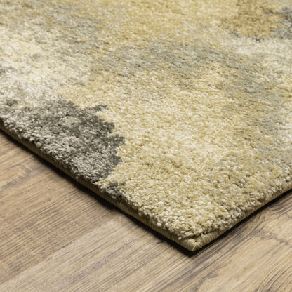 Oriental Weavers Astor 2268Z plush modern rug featuring abstract pattern in beige/ gold tones