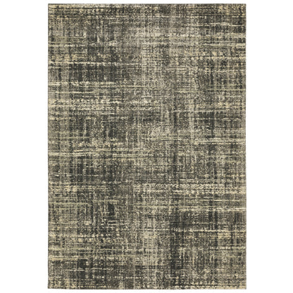 Oriental Weavers Astor 2541M plush modern rug featuring abstract pattern in charcoal/ beige tones