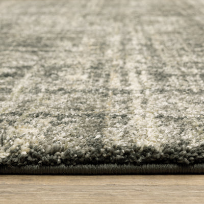 Oriental Weavers Astor 2541M plush modern rug featuring abstract pattern in charcoal/ beige tones