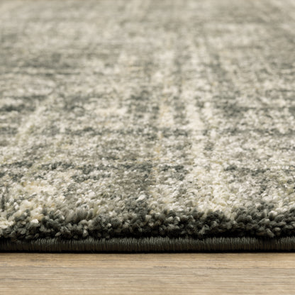 Oriental Weavers Astor 2541M plush modern rug featuring abstract pattern in charcoal/ beige tones