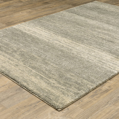 Oriental Weavers Astor 5572E plush modern rug featuring abstract pattern in grey/ beige tones