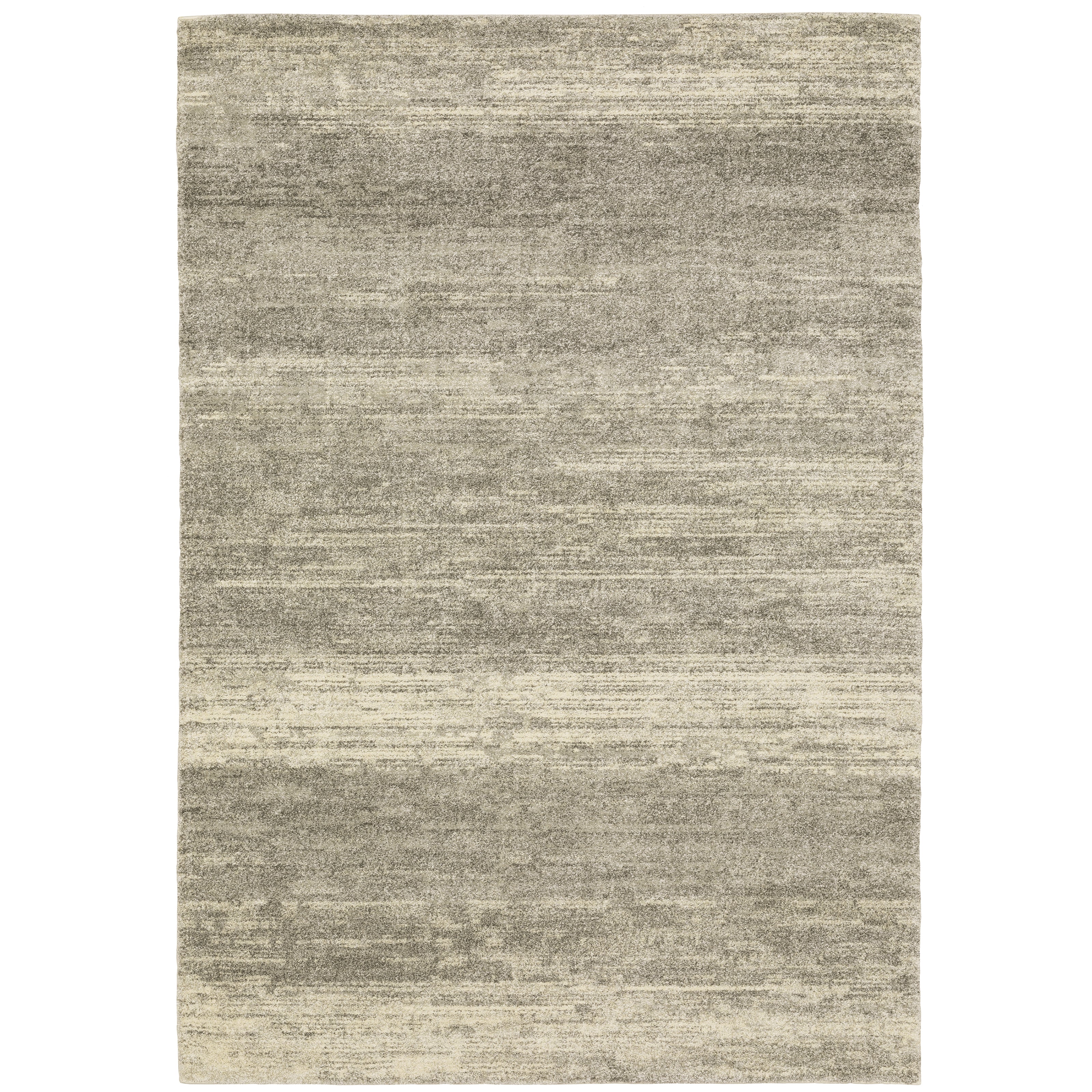 Oriental Weavers Astor 5572E plush modern rug featuring abstract pattern in grey/ beige tones