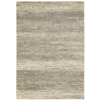 Oriental Weavers Astor 5572E plush modern rug featuring abstract pattern in grey/ beige tones