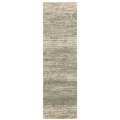 Oriental Weavers Astor 5572E plush modern rug featuring abstract pattern in grey/ beige tones