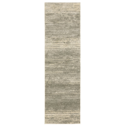 Oriental Weavers Astor 5572E plush modern rug featuring abstract pattern in grey/ beige tones
