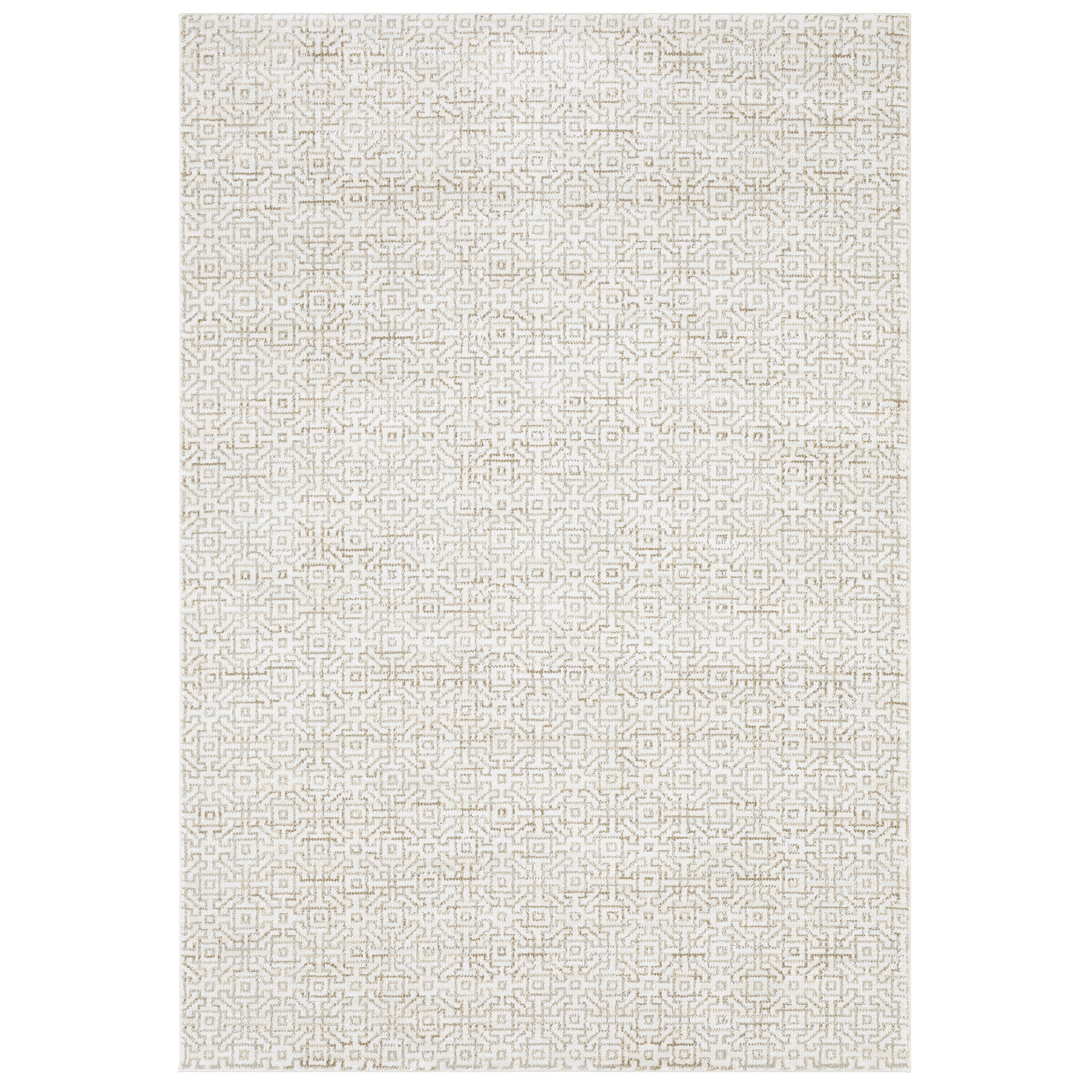 Oriental Weavers Atlas 3721G textured traditional rug featuring textured design in ivory/ beige tones