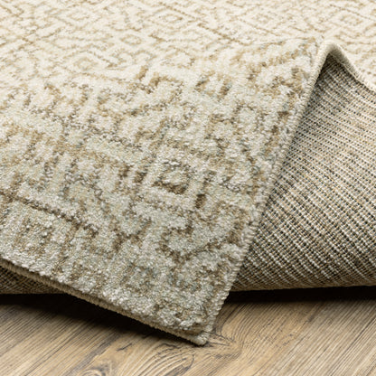 Oriental Weavers Atlas 3721G textured traditional rug featuring textured design in ivory/ beige tones