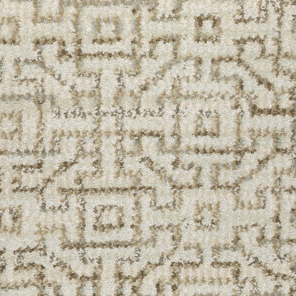 Oriental Weavers Atlas 3721G textured traditional rug featuring textured design in ivory/ beige tones