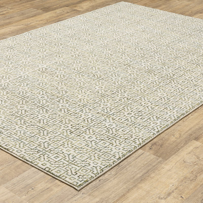 Atlas 3721K Ivory/ Green Area Rug by Oriental Weavers